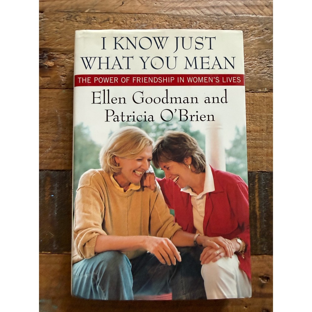 I Know Just What You Mean Ellen Goodman Patricia OBrien Hardcover Book 2000